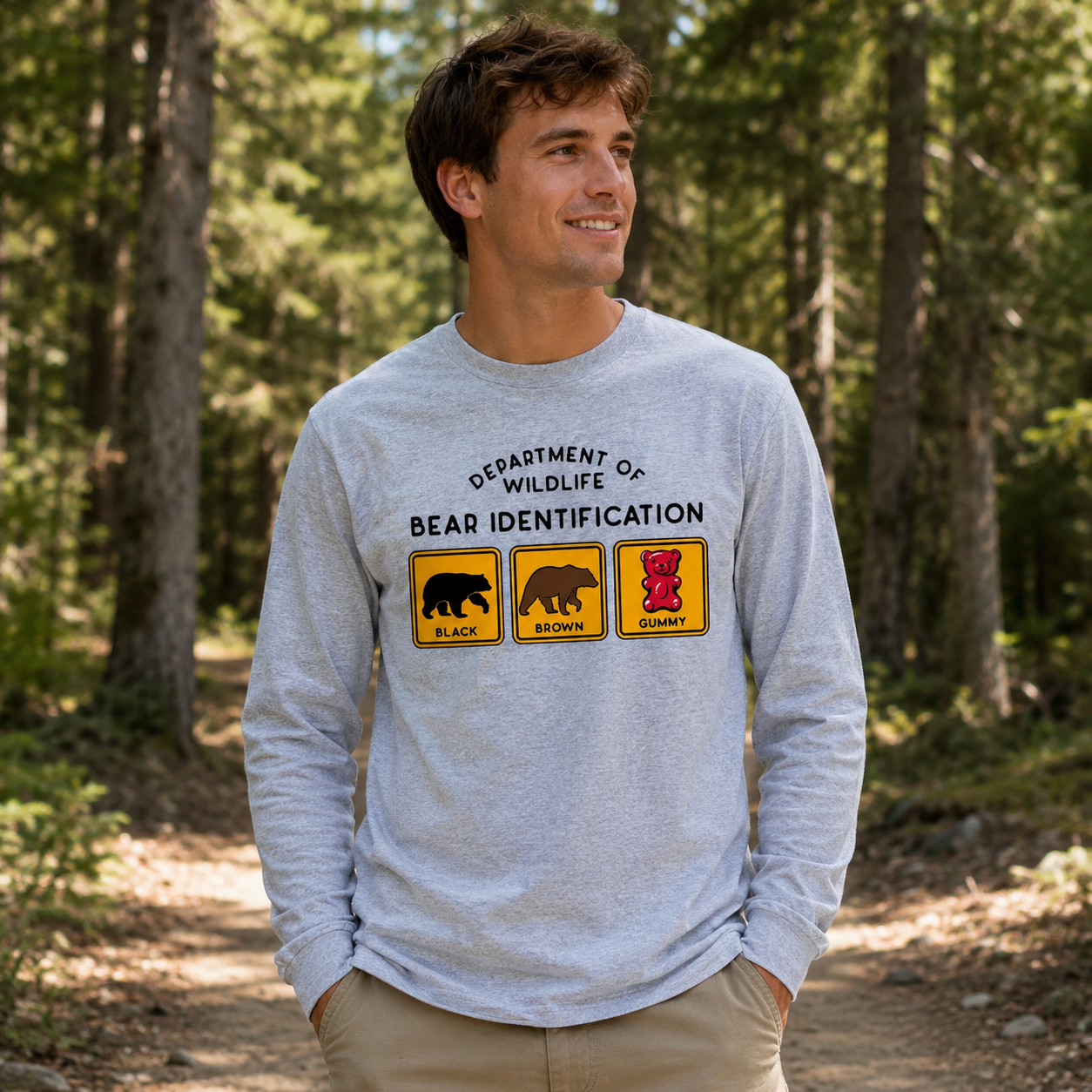Bear Identification Long Sleeve T-Shirt
