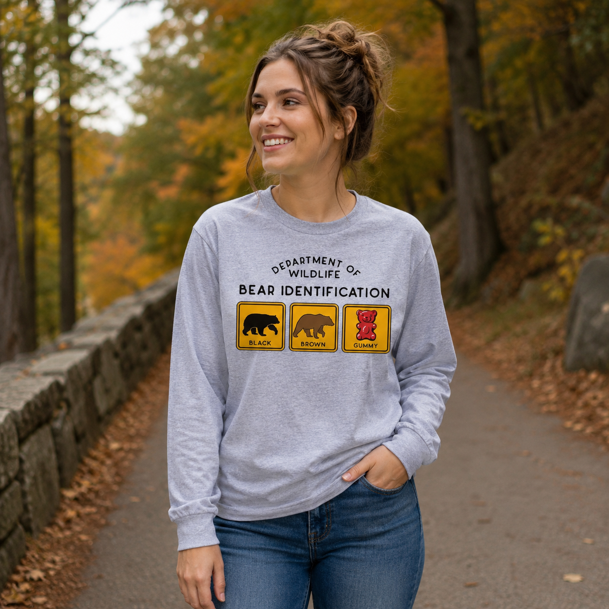 Bear Identification Long Sleeve T-Shirt