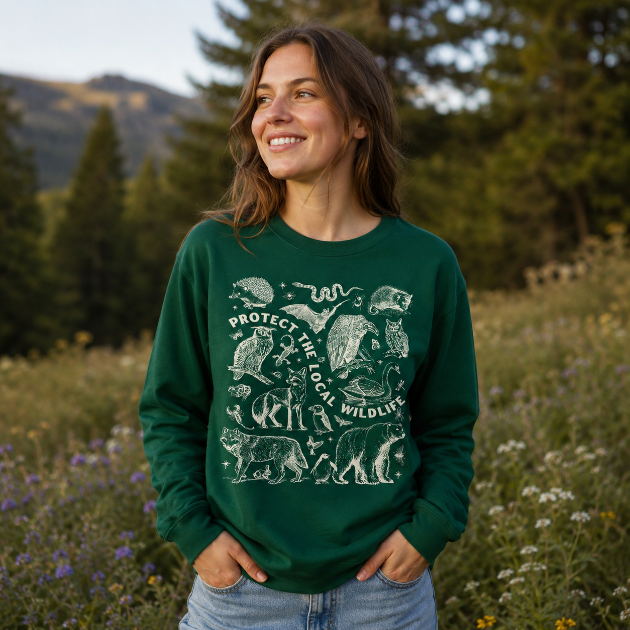 Protect the Local Wildlife Conservation Long Sleeve T-Shirt