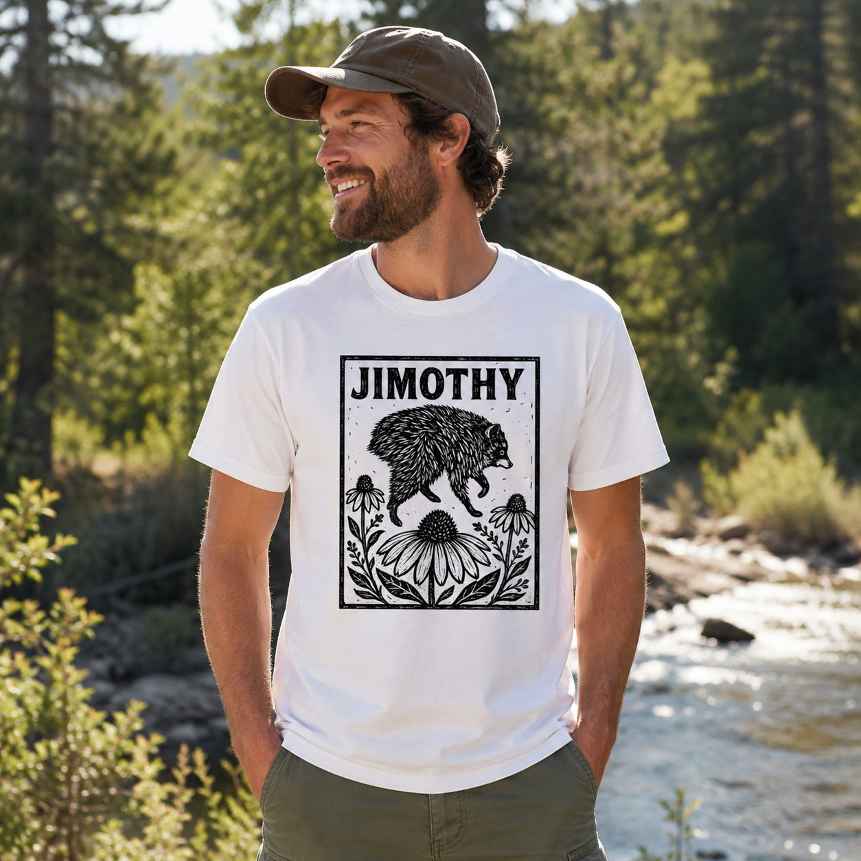 Jimothy Floral Framed Creature T-Shirt