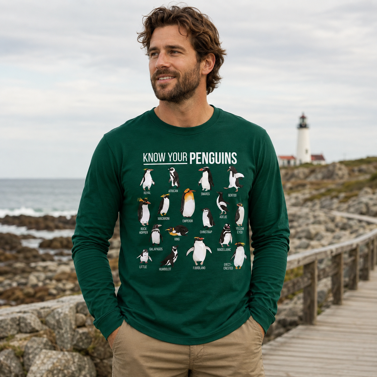 Know Your Penguins Long Sleeve T-Shirt