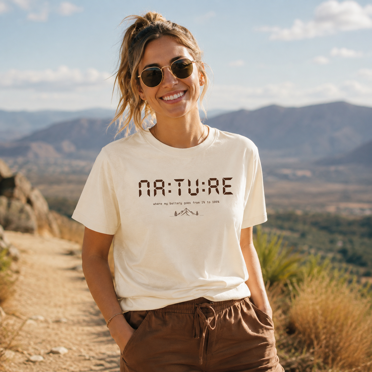 Nature Battery Recharge Mountain T-Shirt