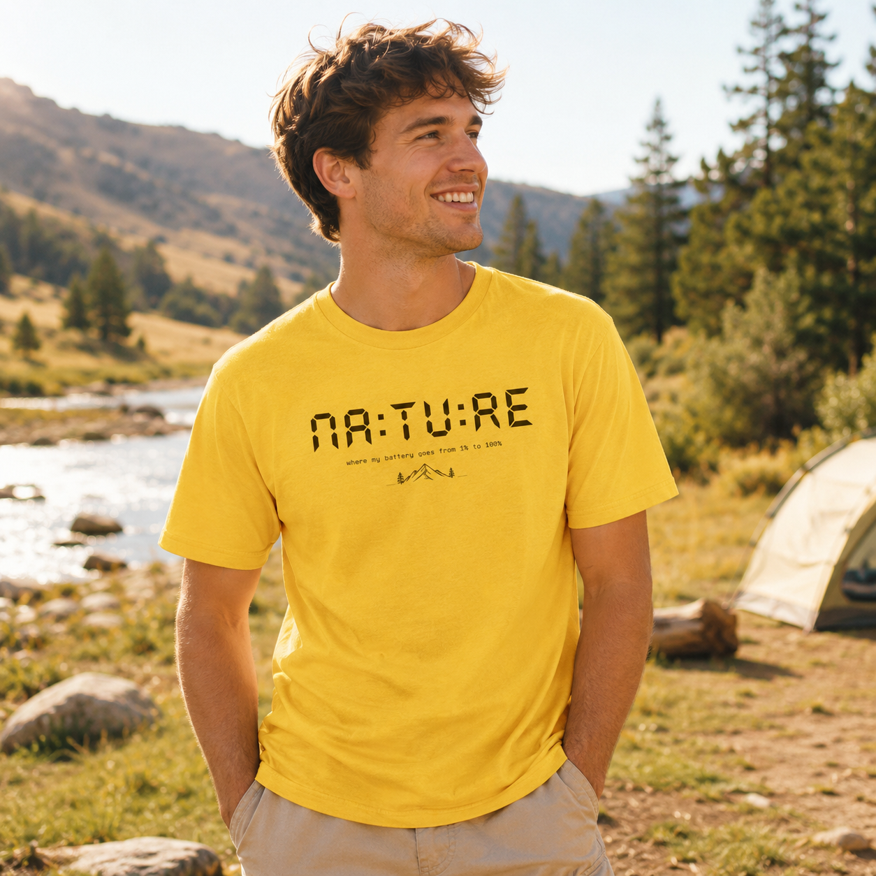 Nature Battery Recharge Mountain T-Shirt