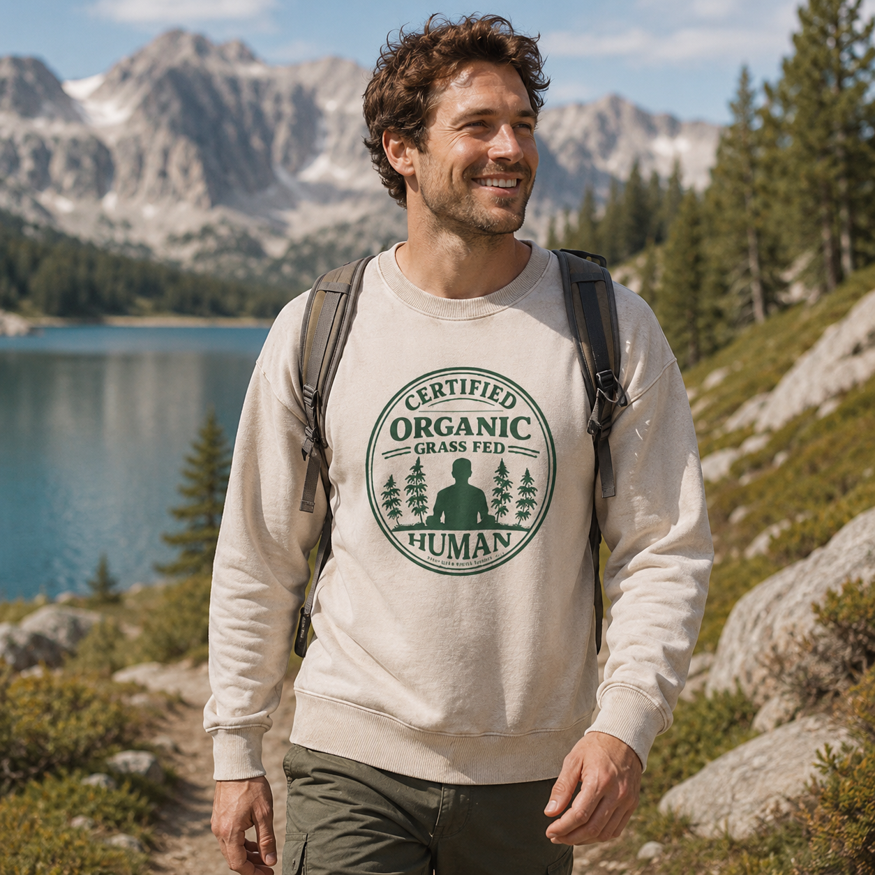 Certified Organic Grass Fed Human Washed Sweatshirts