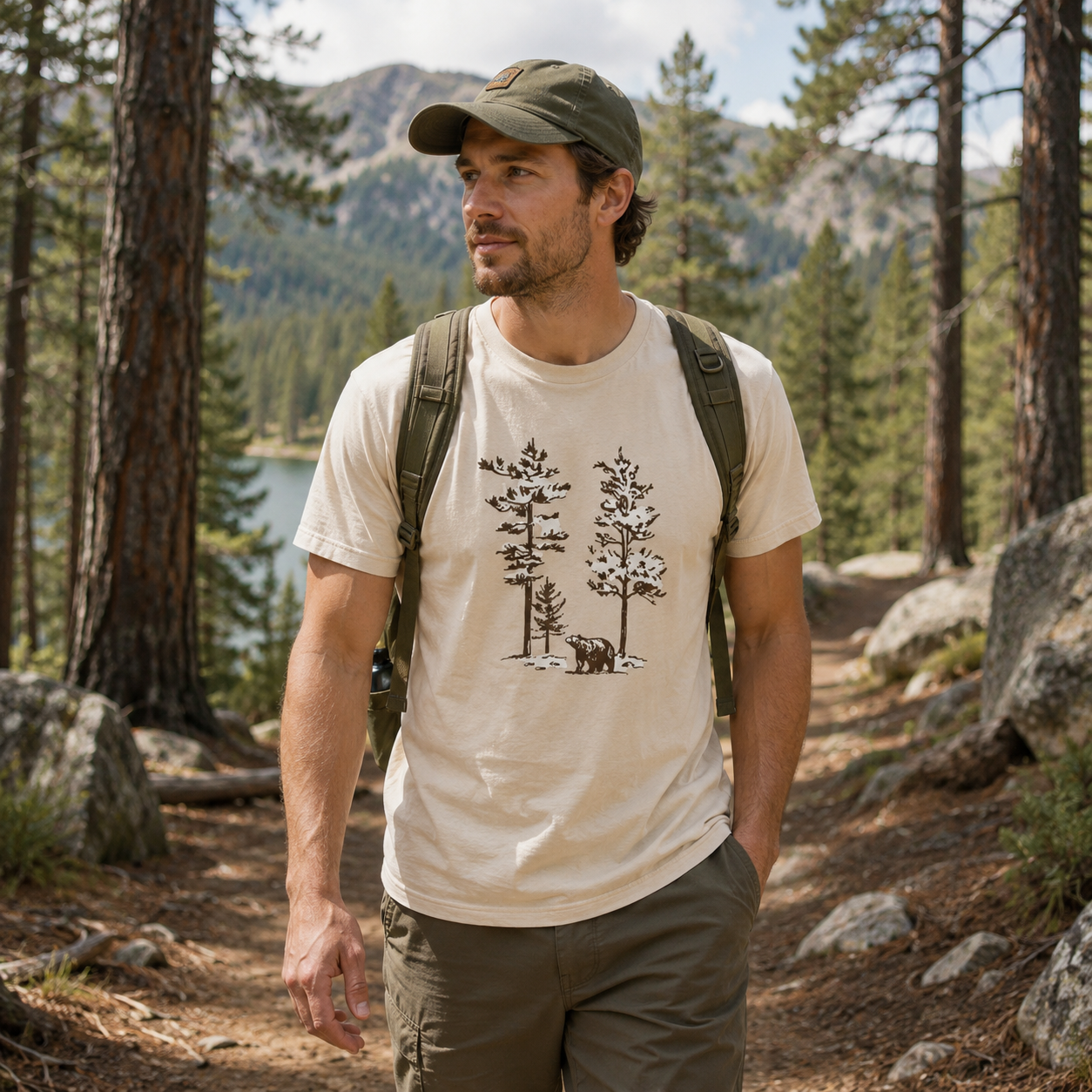 Moose Among The Pine Trees T-Shirt