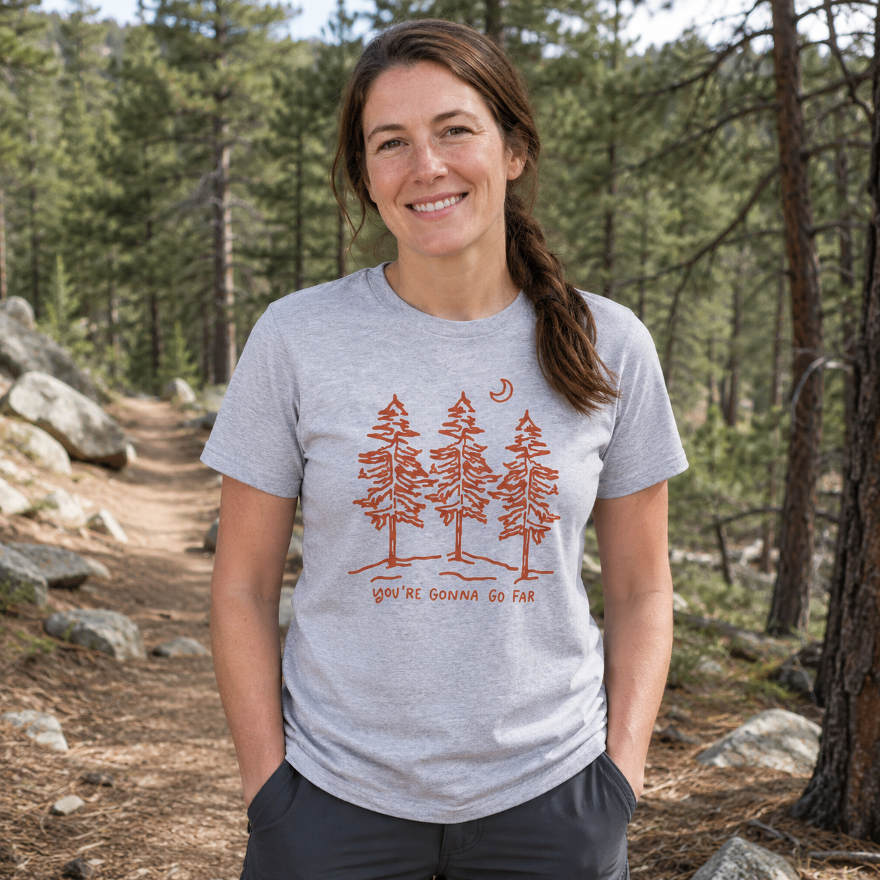Three Pines Under The Moon T-Shirt