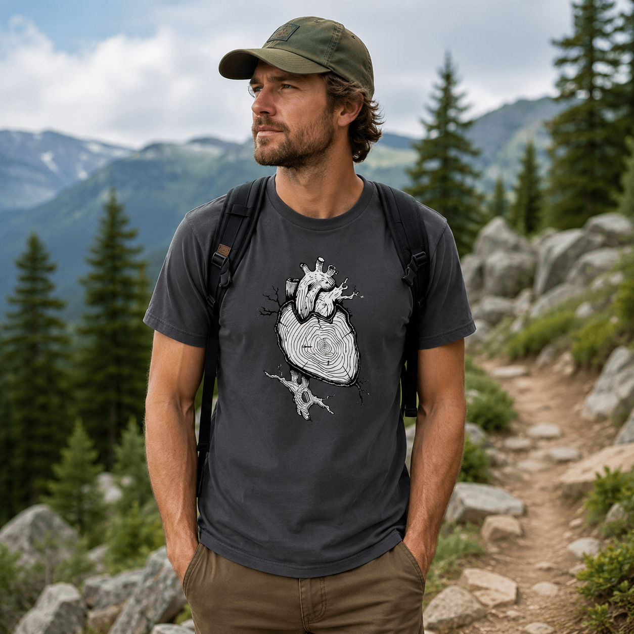 Anatomical Heart In Bloom T-Shirt