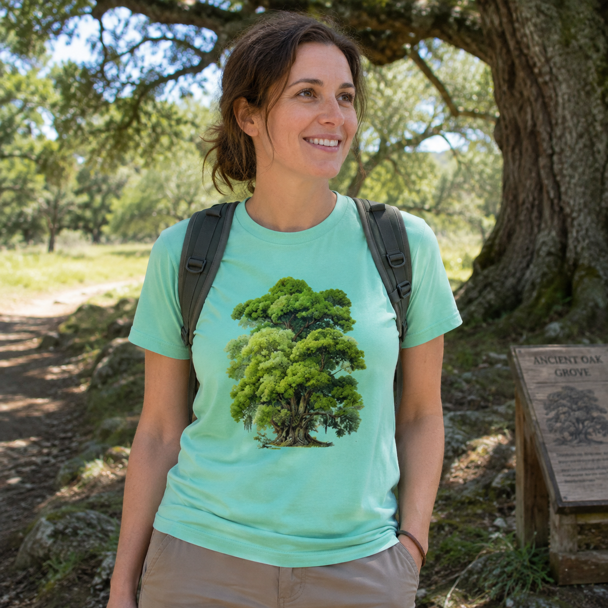 Ancient Oak Tree Watercolor Study T-Shirt