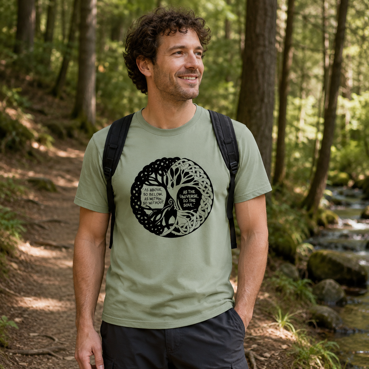 Tree Of Life Yin Yang Balance T-Shirt