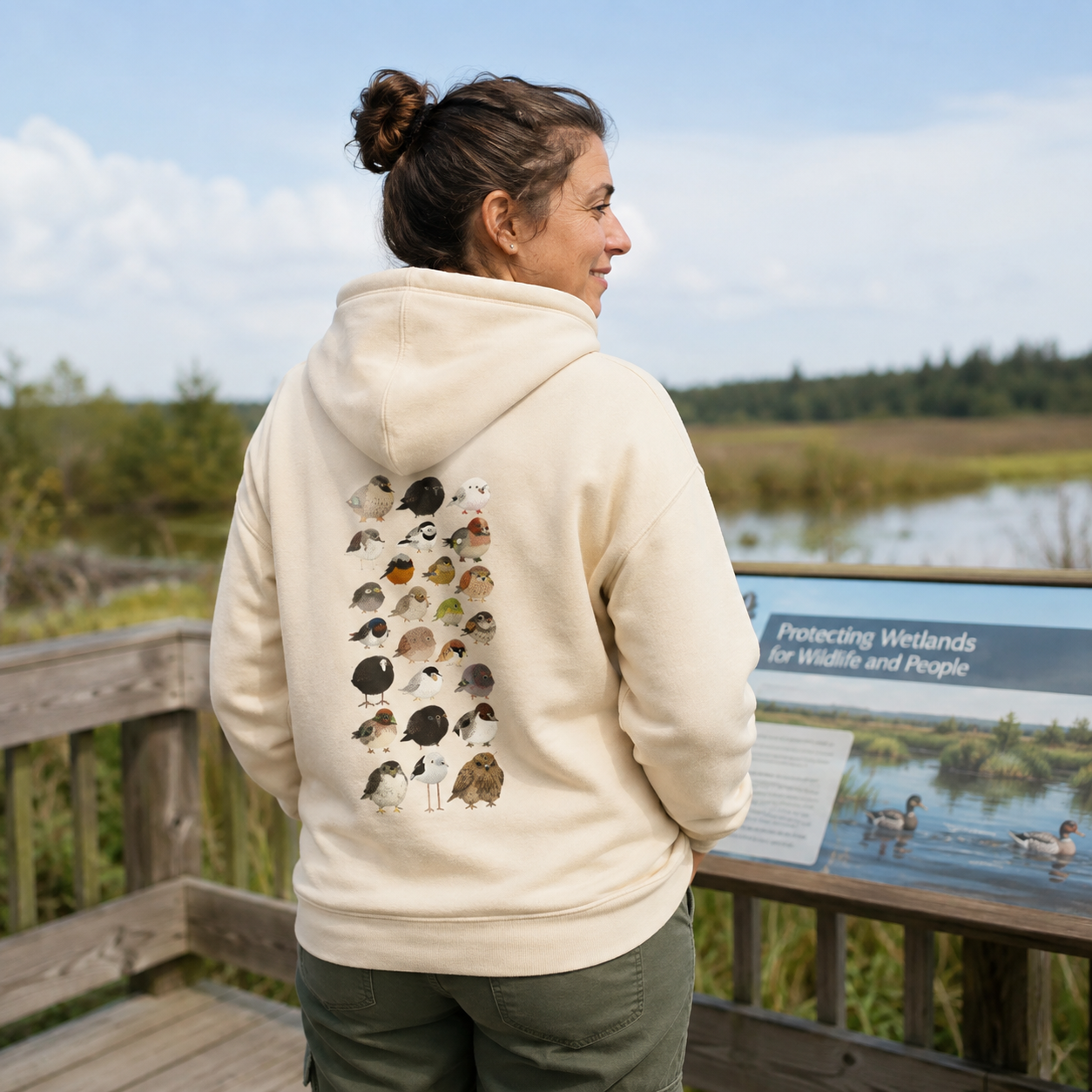 Bird Species Illustration Hoodie