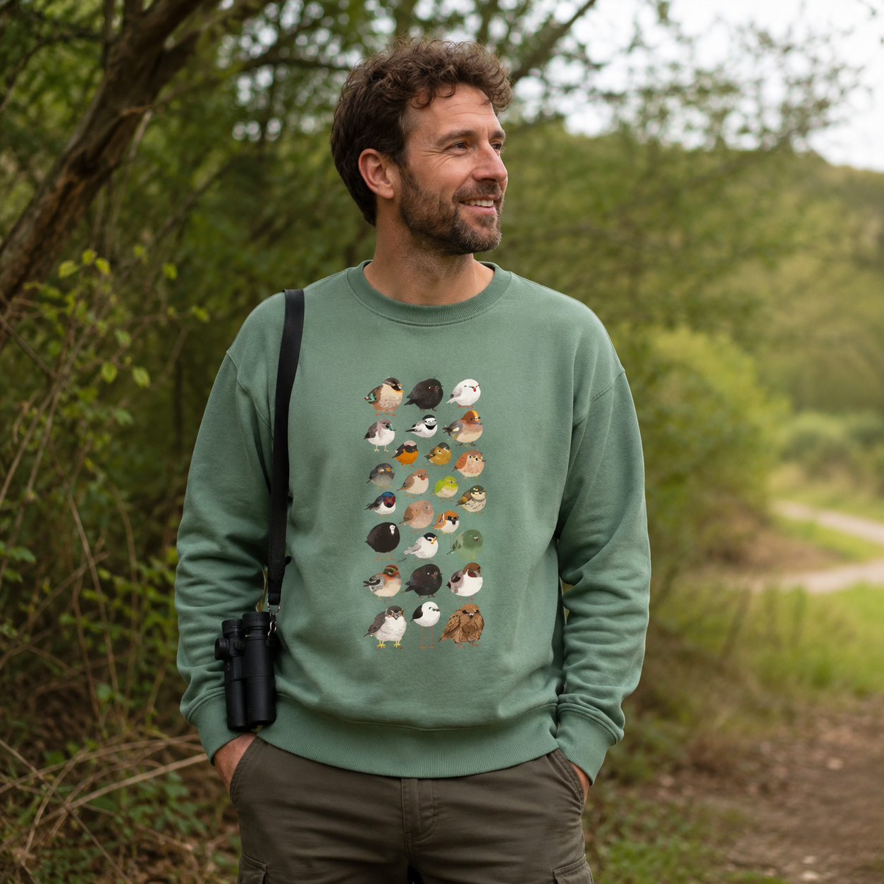 Bird Species Illustration Sweatshirts