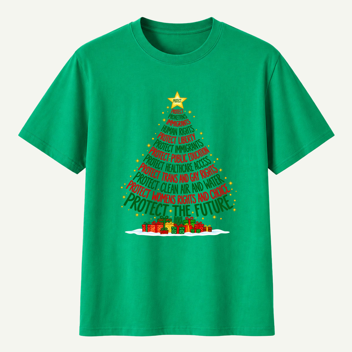 Protect The Future Christmas Tree T-Shirt
