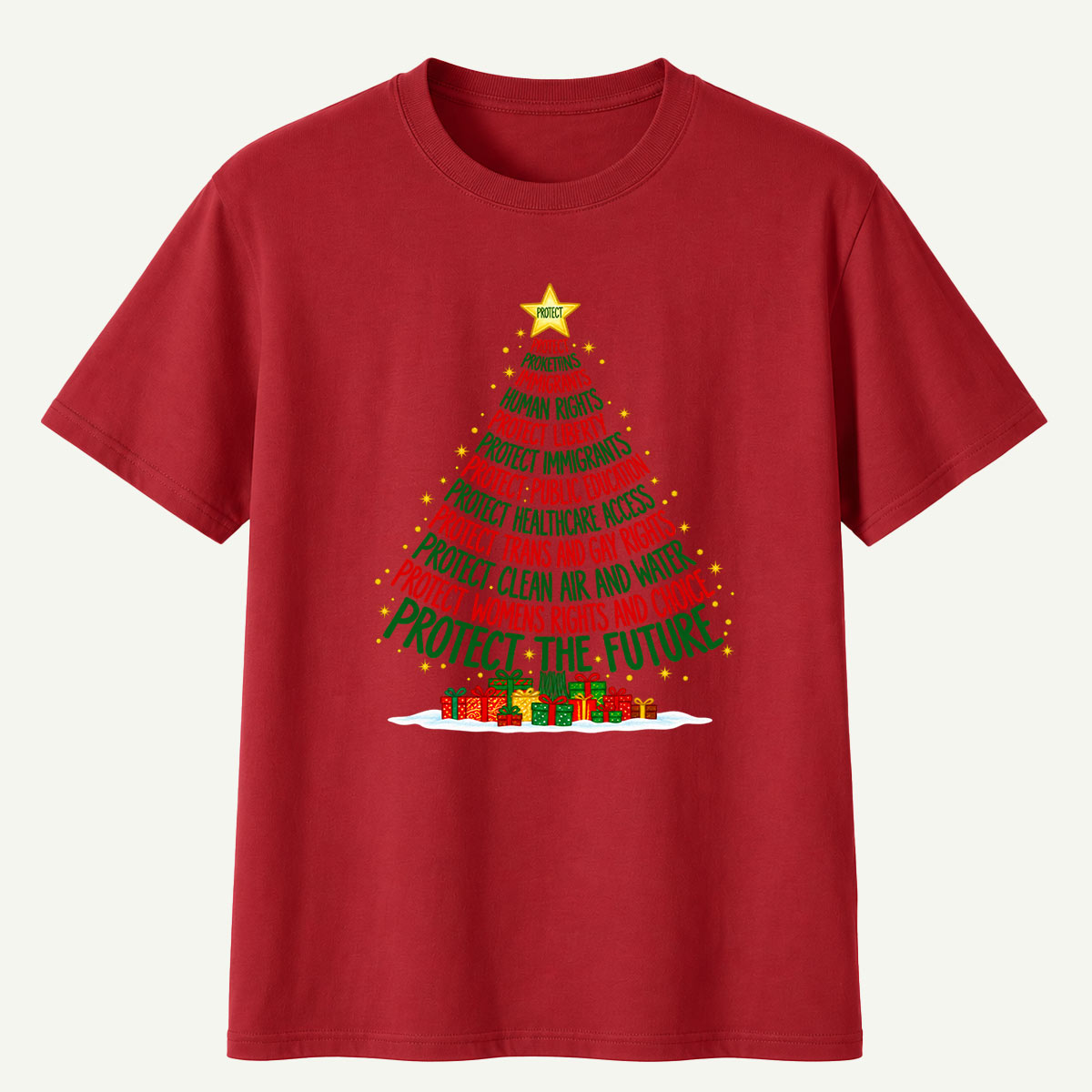 Protect The Future Christmas Tree T-Shirt