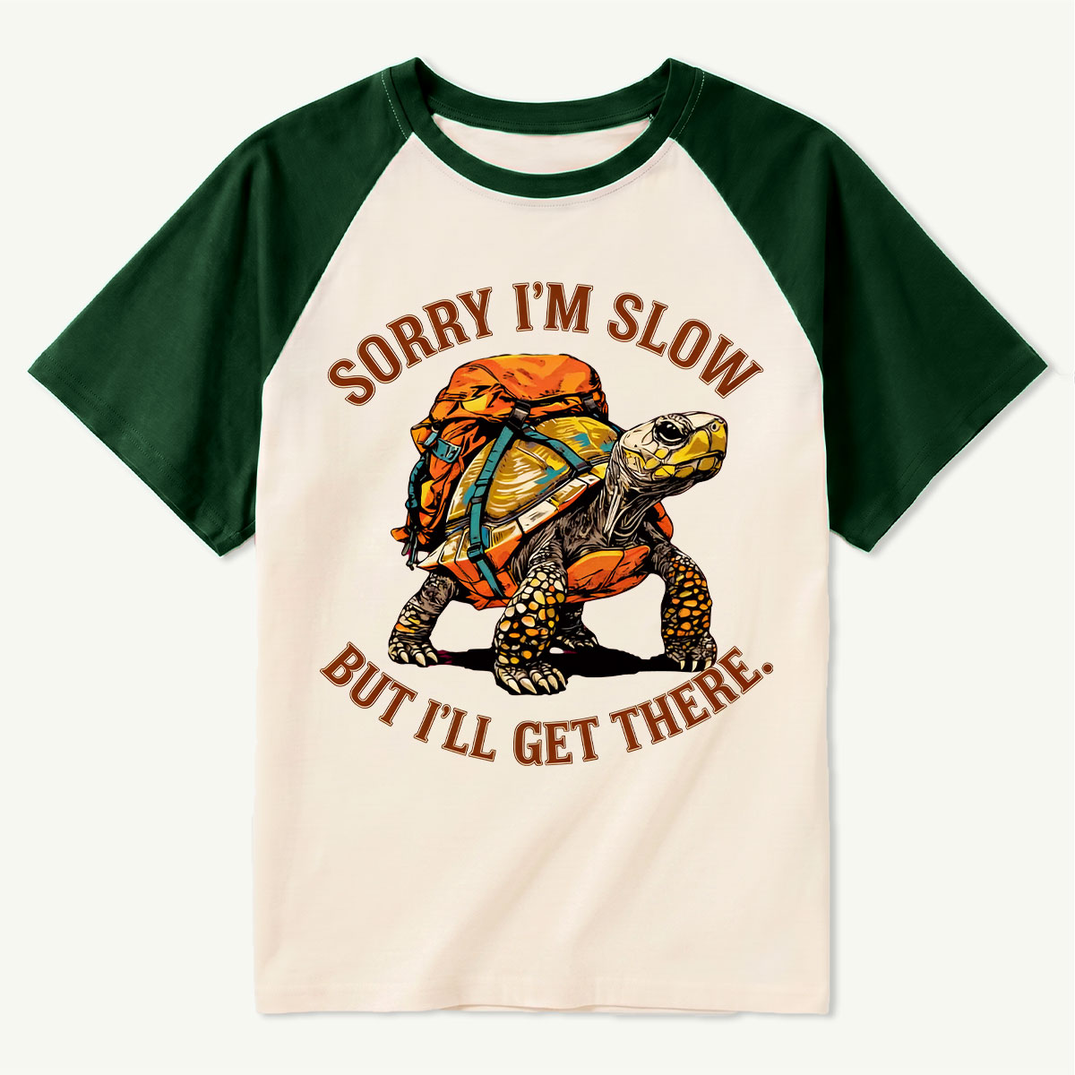 Sorry I'm Slow But I'll Get There Turtle Backpacker T-Shirt