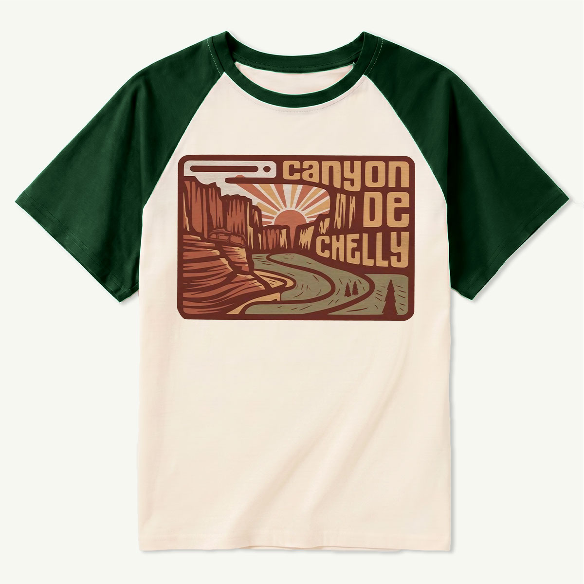 Canyon de Chelly National Monument Tee Cotton Classic Raglan T-Shirt