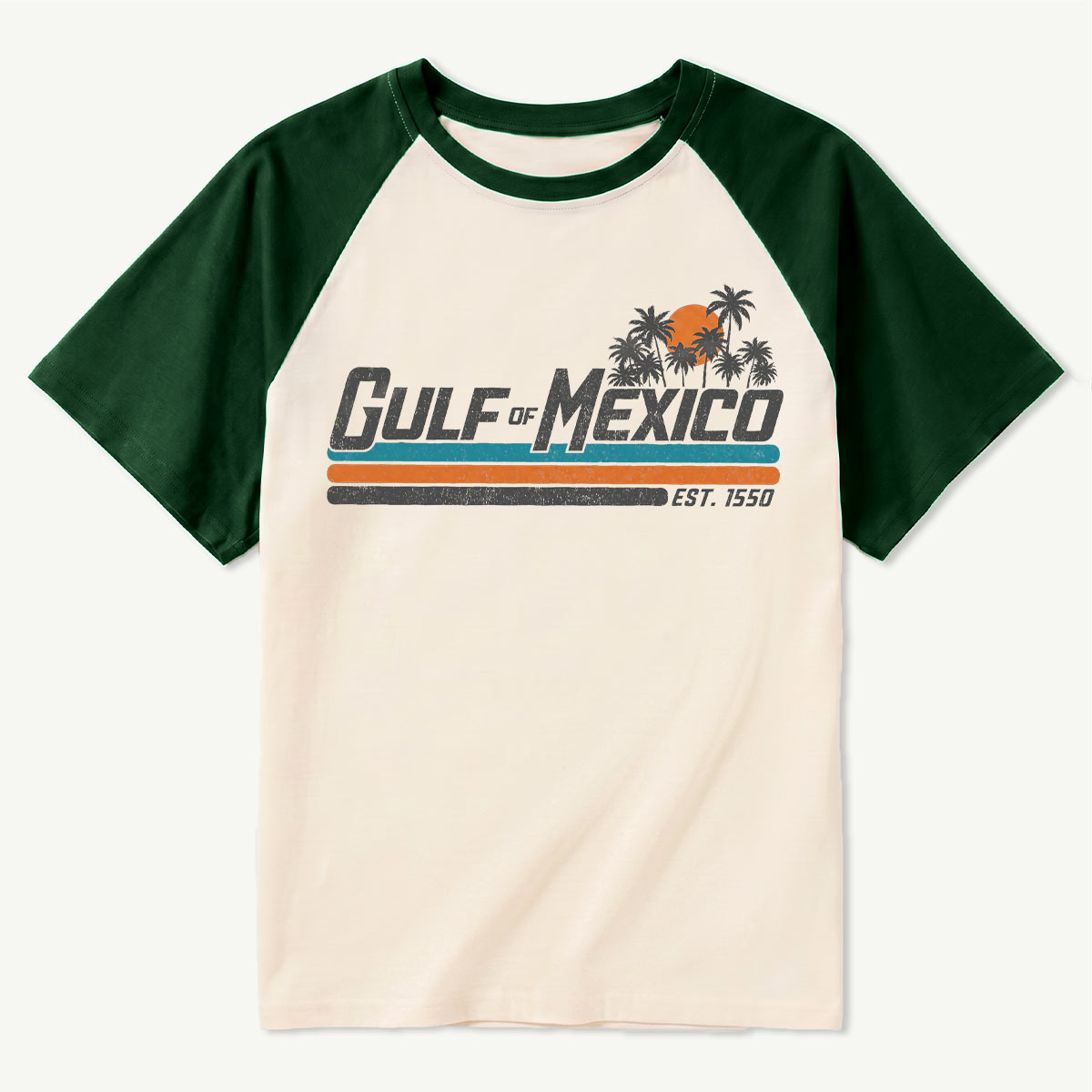 Gulf of Mexico Retro Stripe Raglan T-Shirt