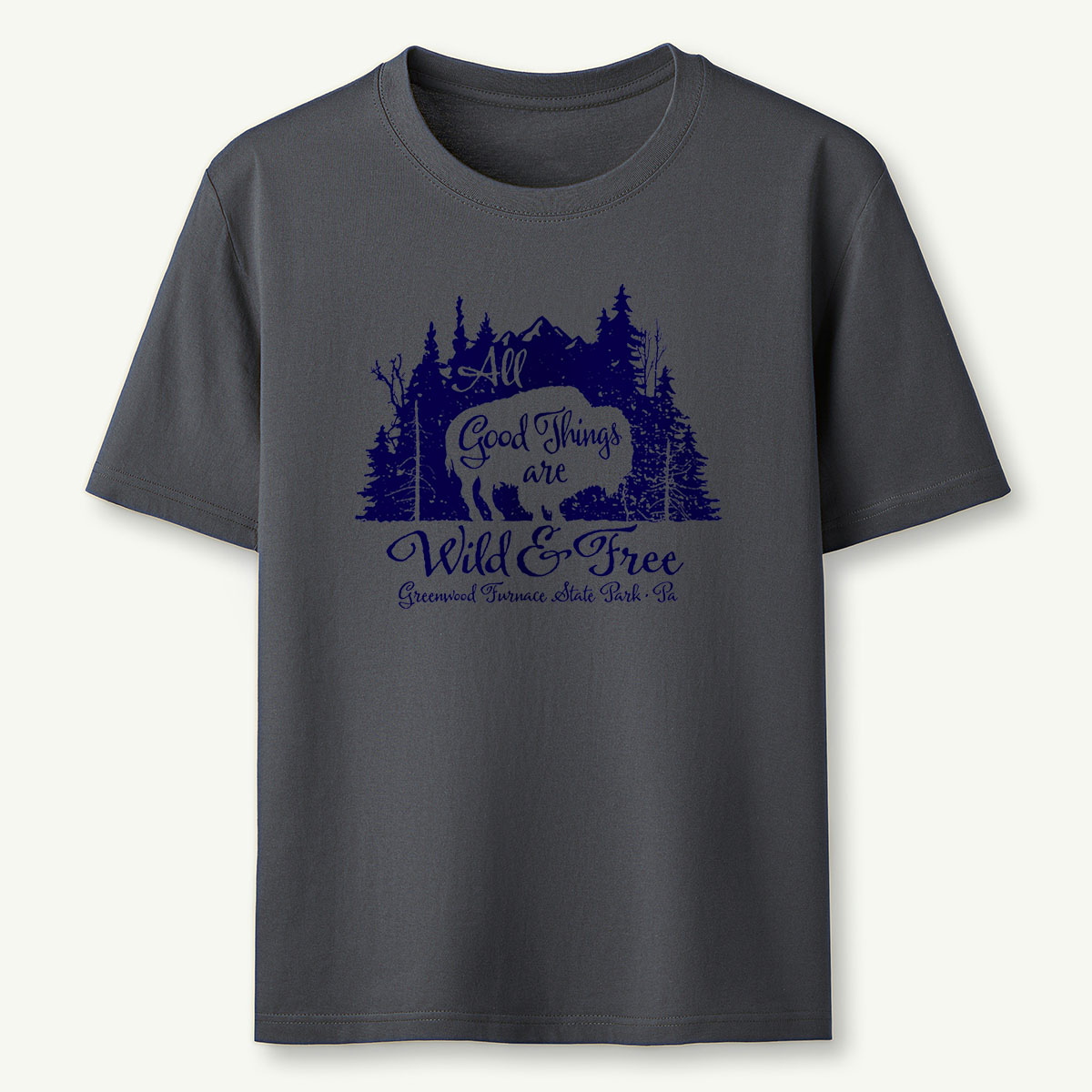 Wild & Free Bison Tee Cotton Classic T-Shirt