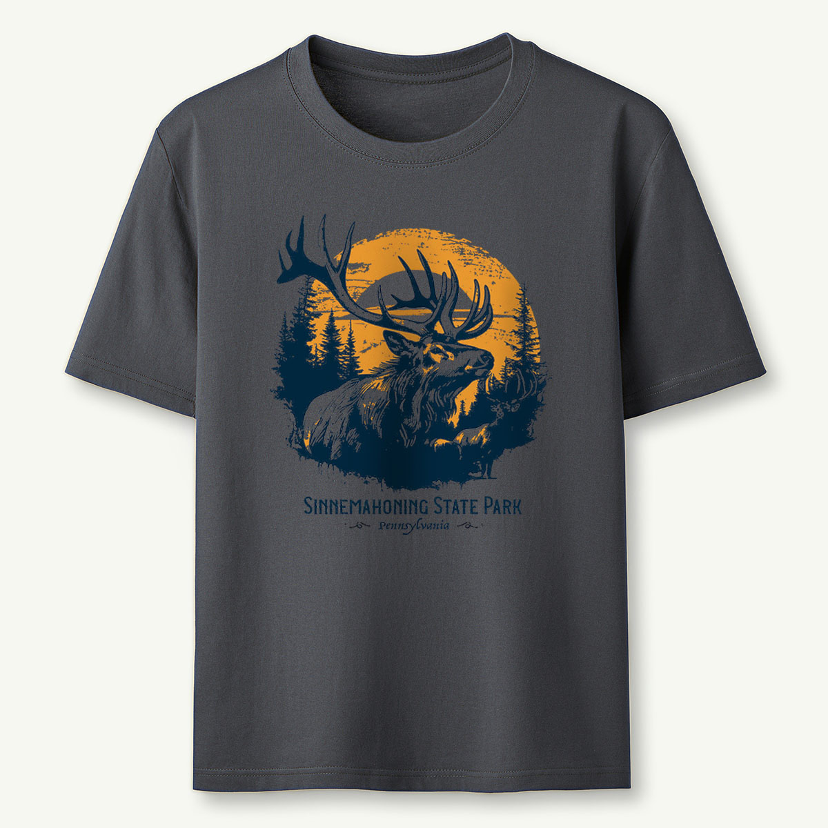 Elk Sunset Tee Cotton Classic T-Shirt