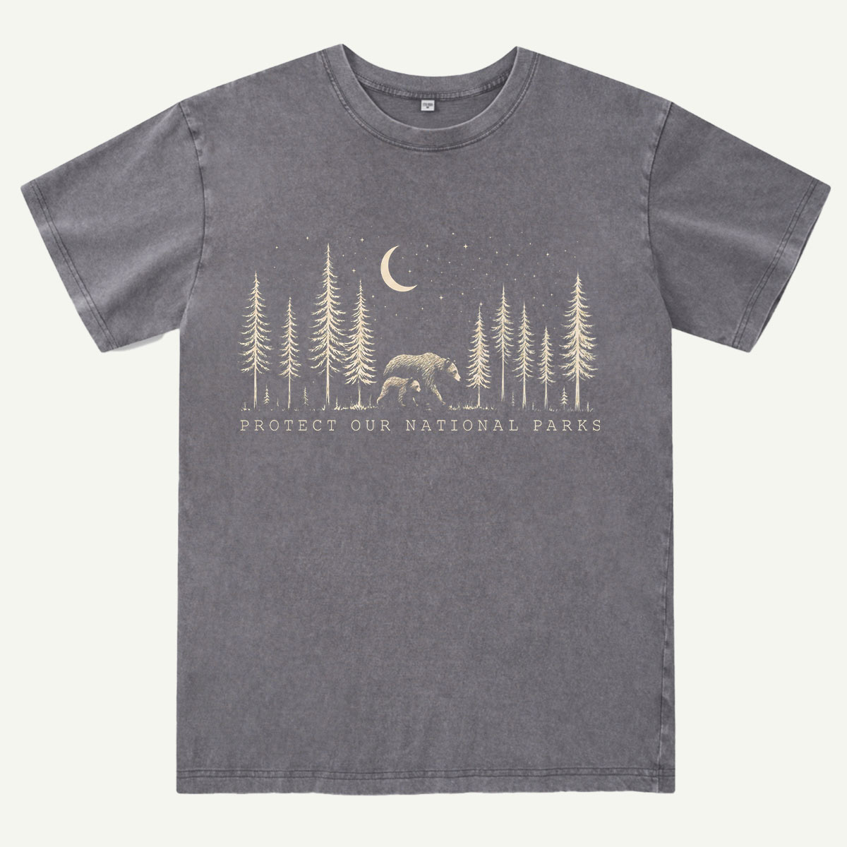 Protect The National Parks Environmental Activism Washed T-Shirt