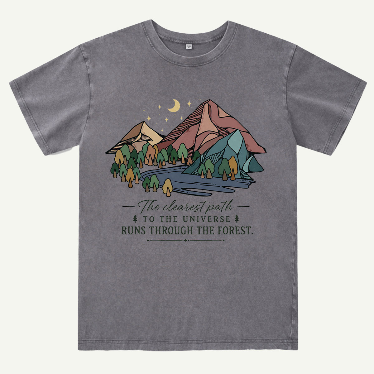 Mountain Forest Adventure Washed T-Shirt