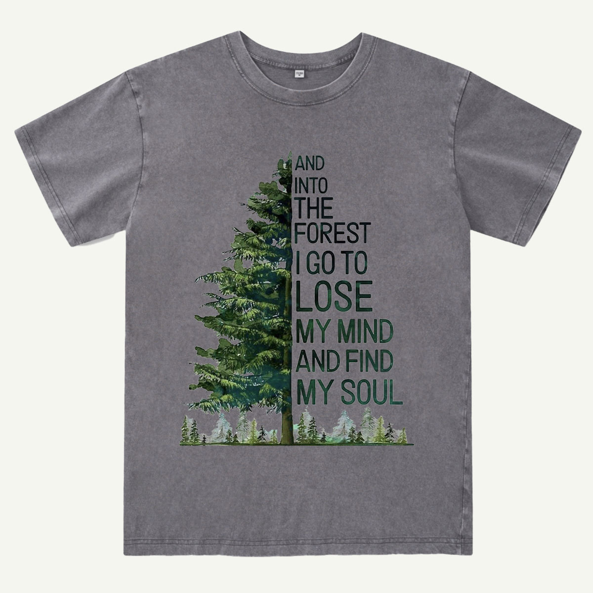 Tree Outdoor Hiking Adventure Forest Nature Washed T-Shirt