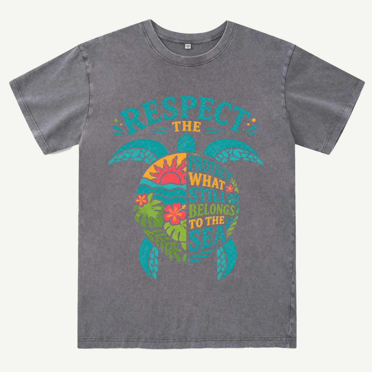Ocean Conservation Sea Turtle Washed T-Shirt