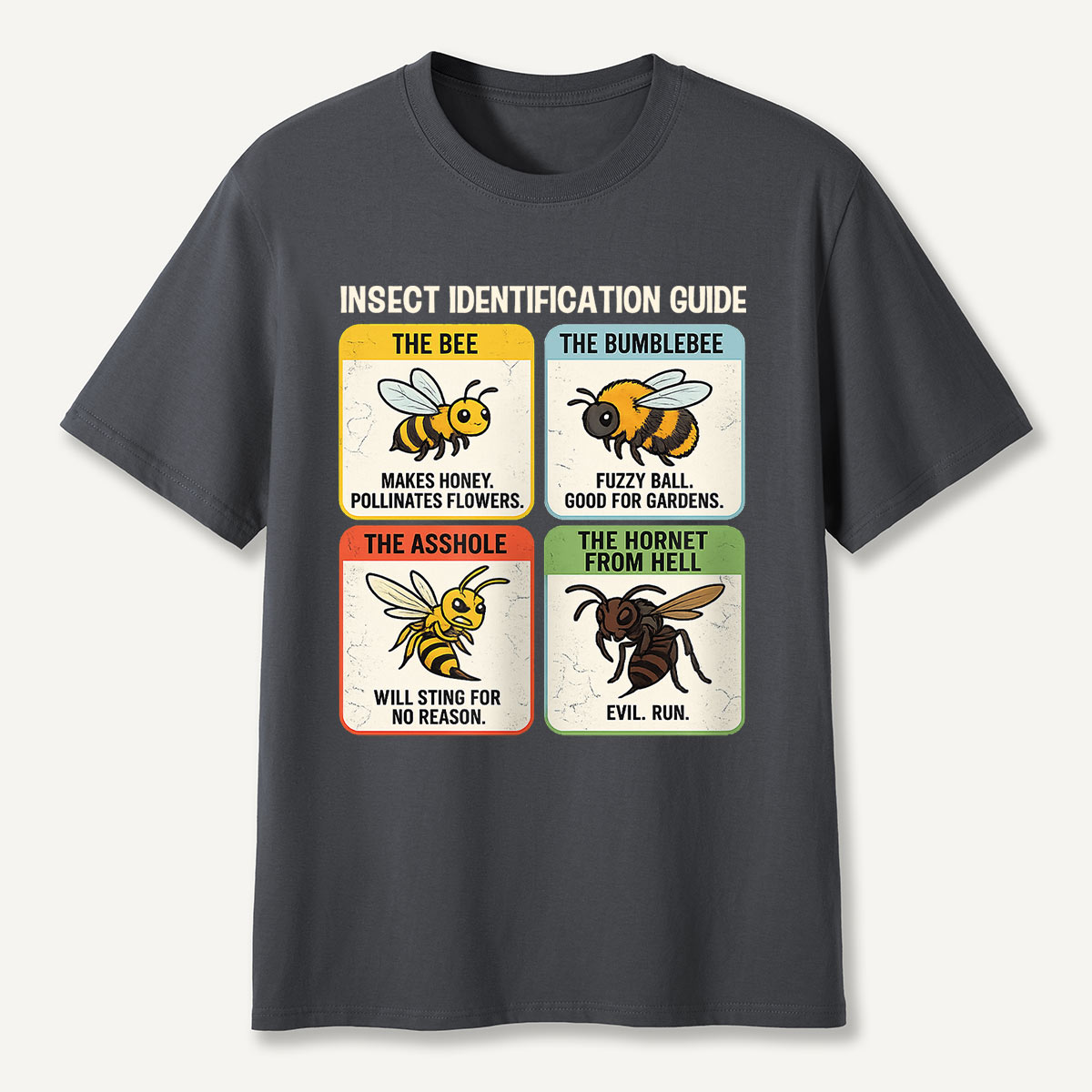 Funny Insect Identification Guide T-Shirt
