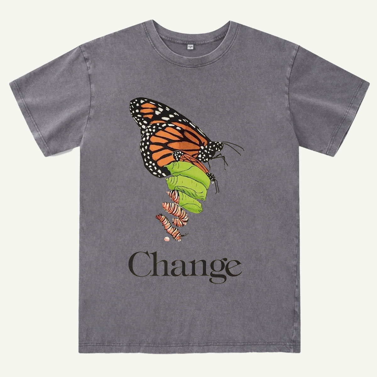 Butterfly Transformation Nature Washed T-Shirt