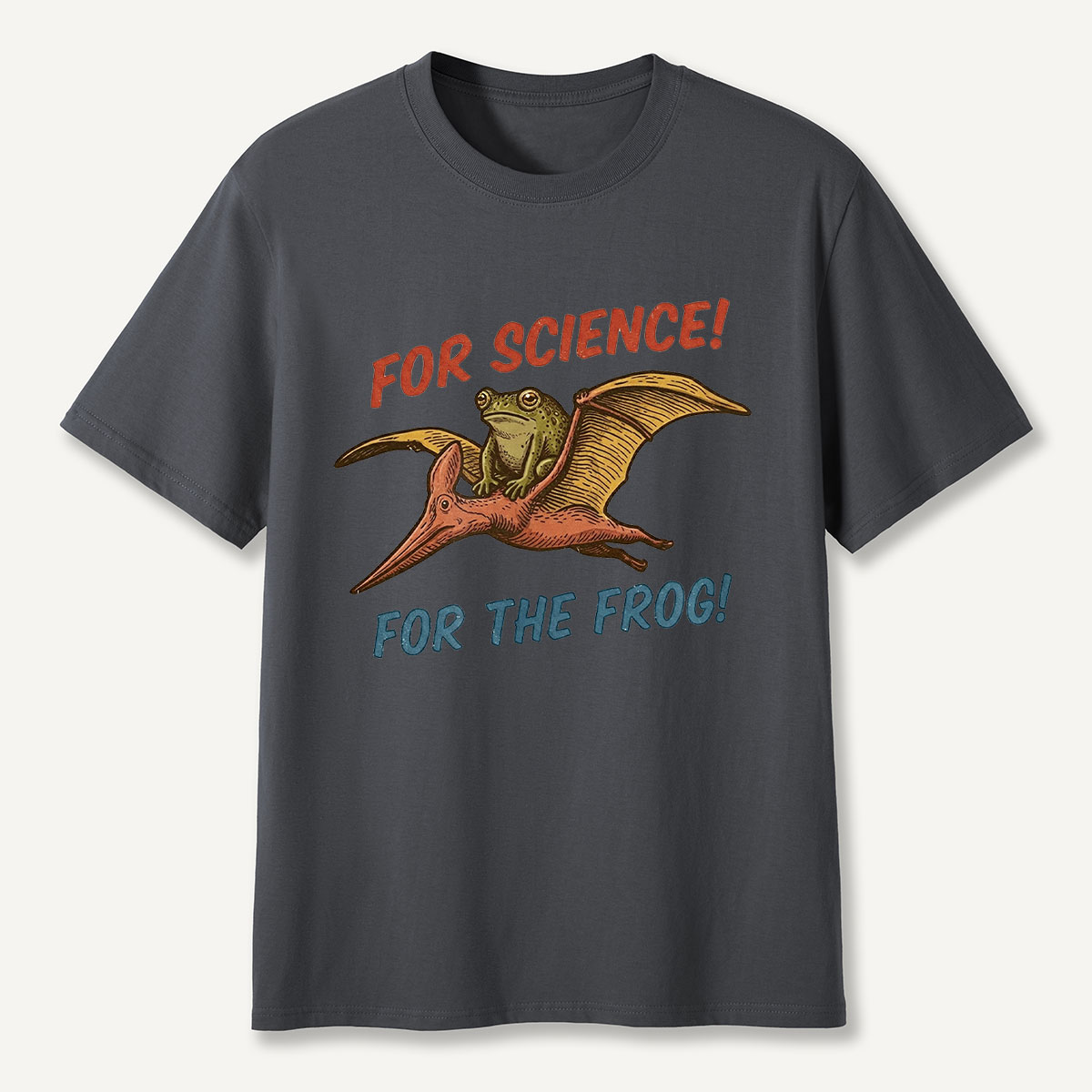 For Science Frog Riding Pterosaur T-Shirt