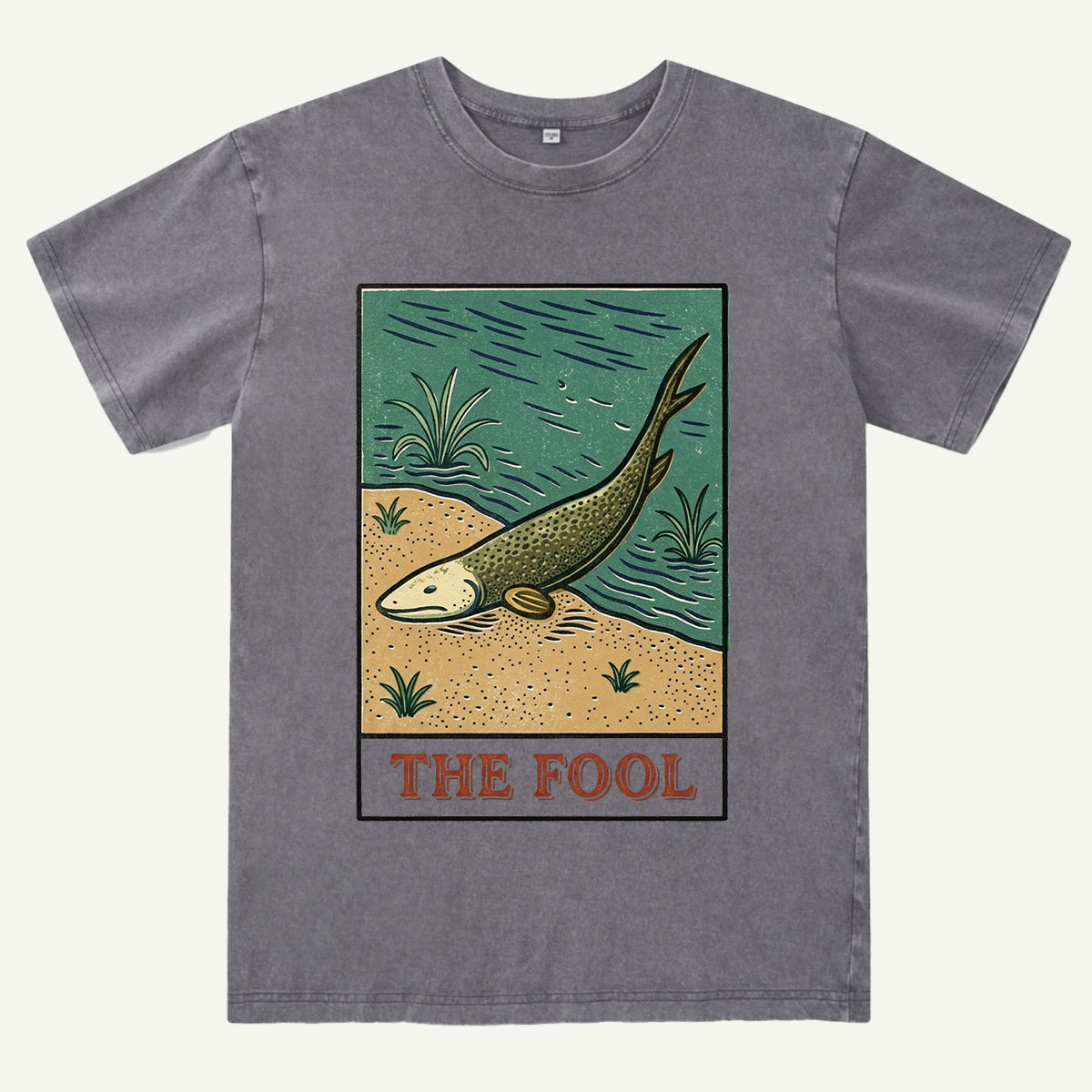 Vintage Lungfish Tarot The Fool Washed T-Shirt