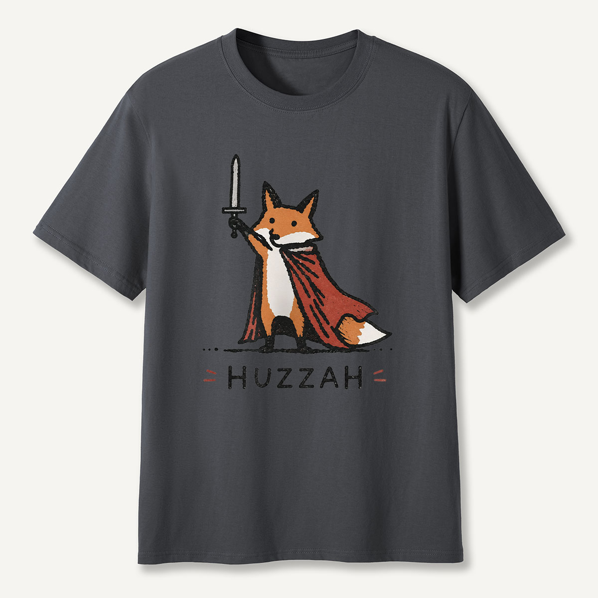 Huzzah Fox Knight T-Shirt