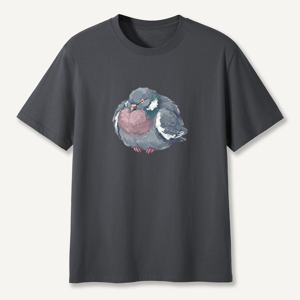 Cozy Pigeon Hand Drawn Bird T-Shirt