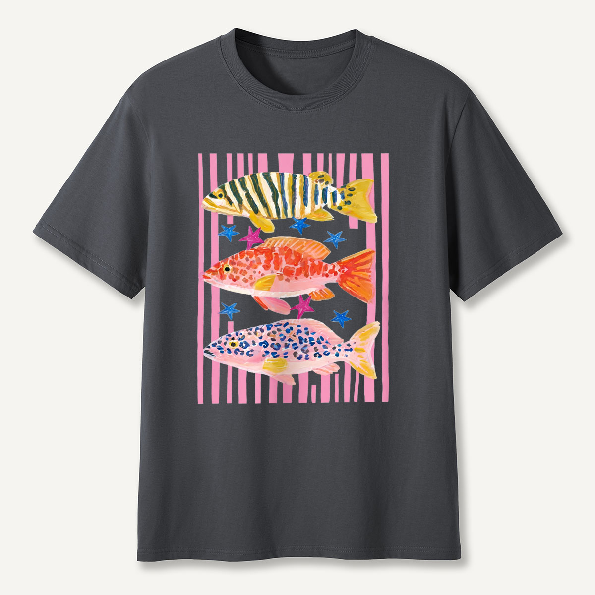 Striped Ocean Fish T-Shirt