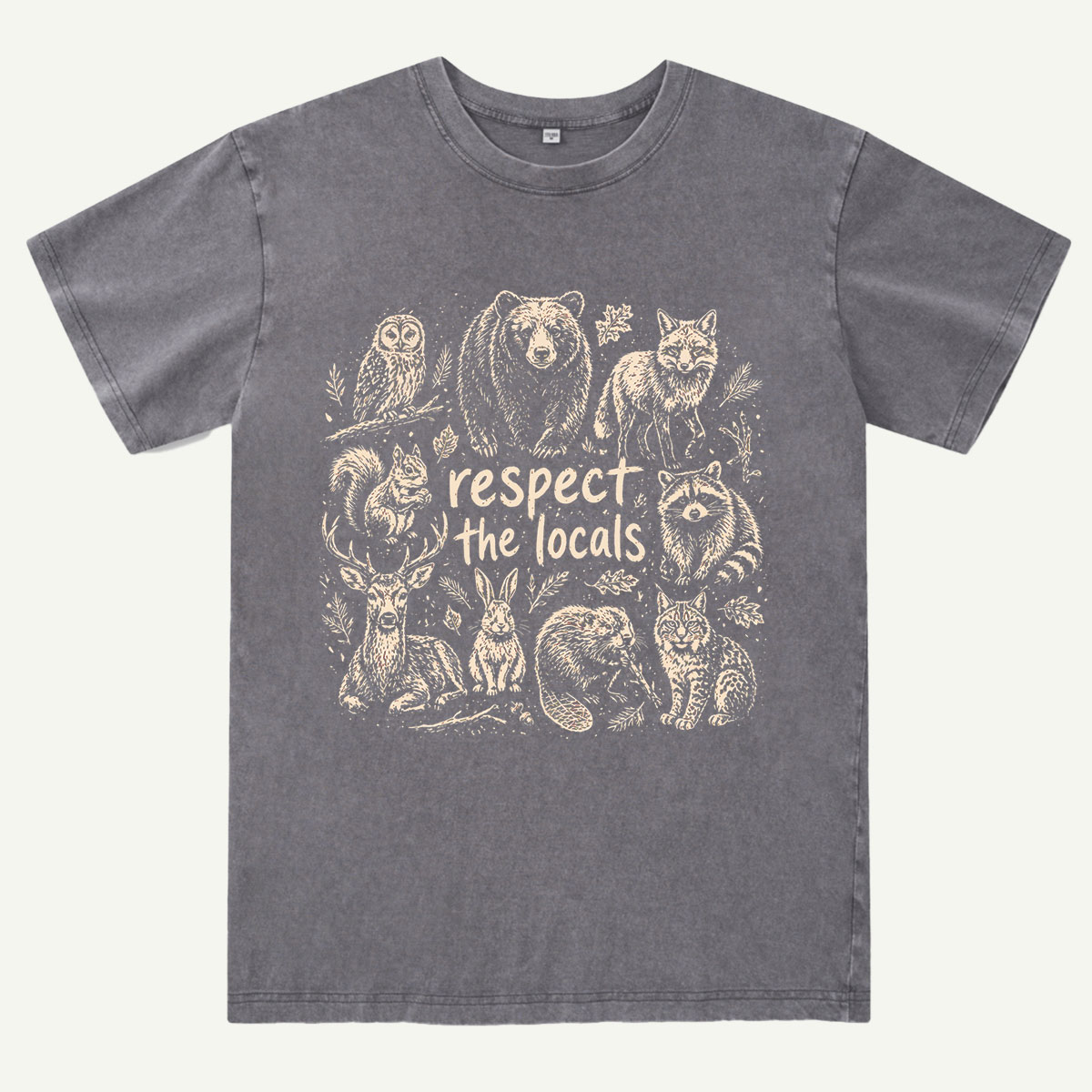 Woodland Wildlife Washed T-Shirt