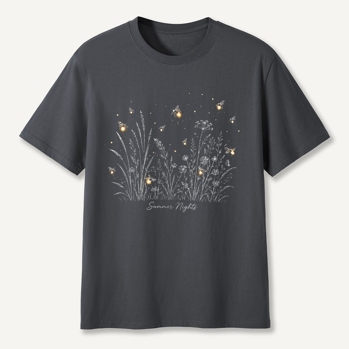Firefly Summer Night Meadow T-Shirt