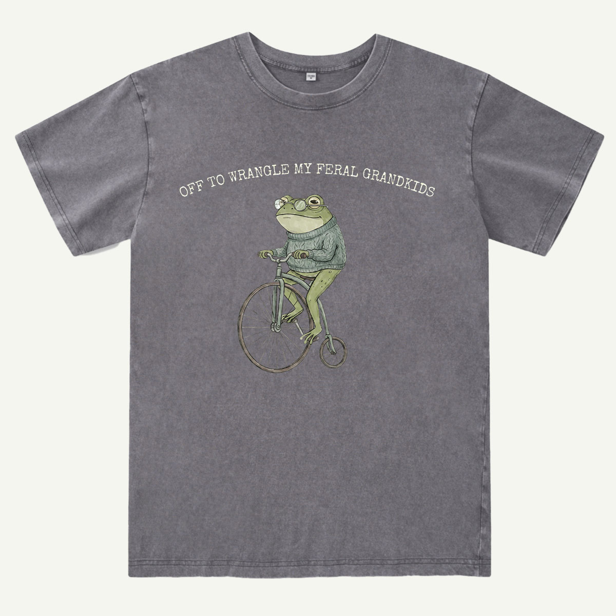 Off To Wrangle My Feral Grandkids Washed T-Shirt