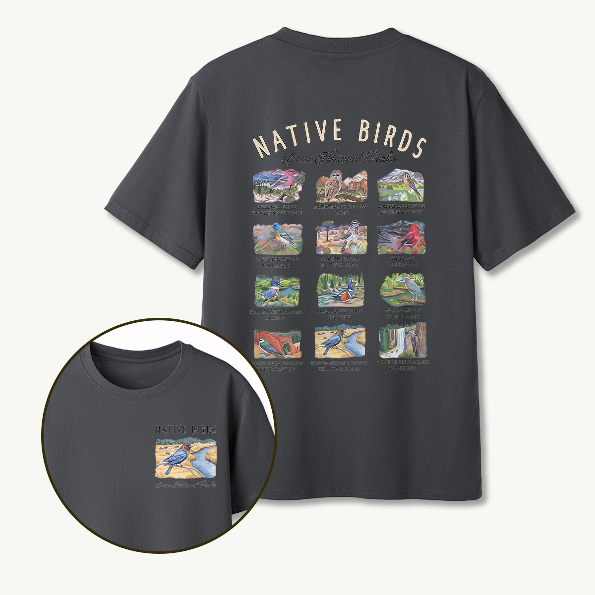 MDCTBYWY26072008 Native Birds of Our National Parks T-Shirt