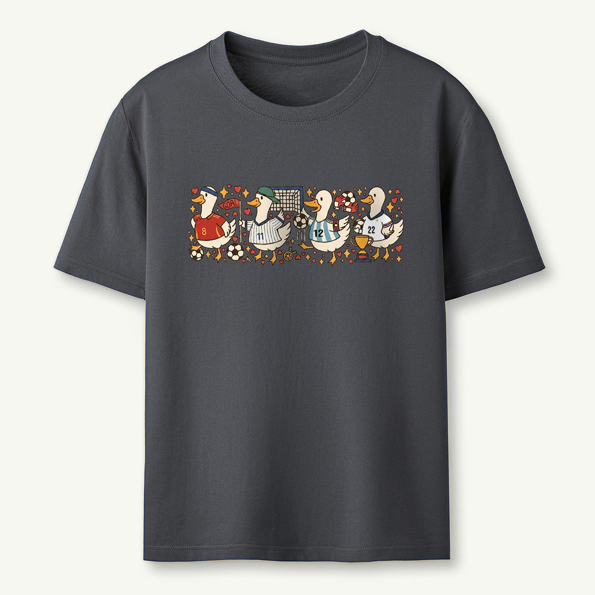 Soccer Ducks Football Team T‑Shirt