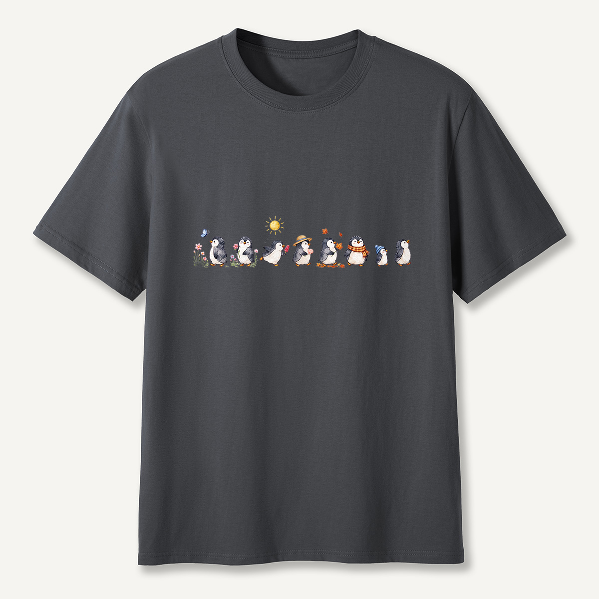 MDCTBYWY26072304 Seasonal Support Penguins T-Shirt