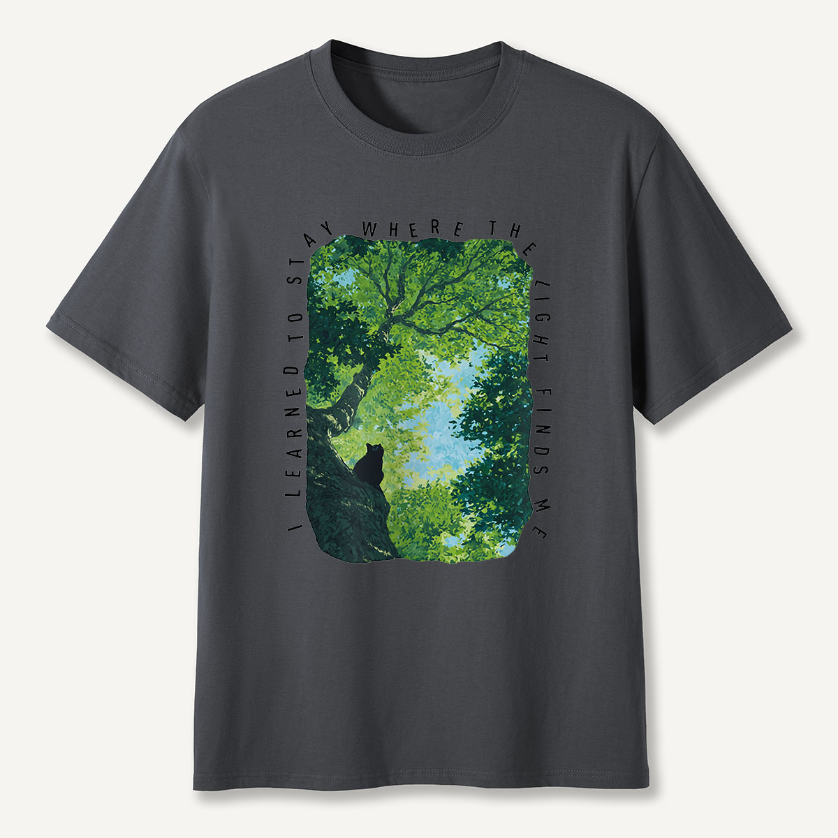 MDCTBYWY26072402 Where the Light Finds Me T-Shirt