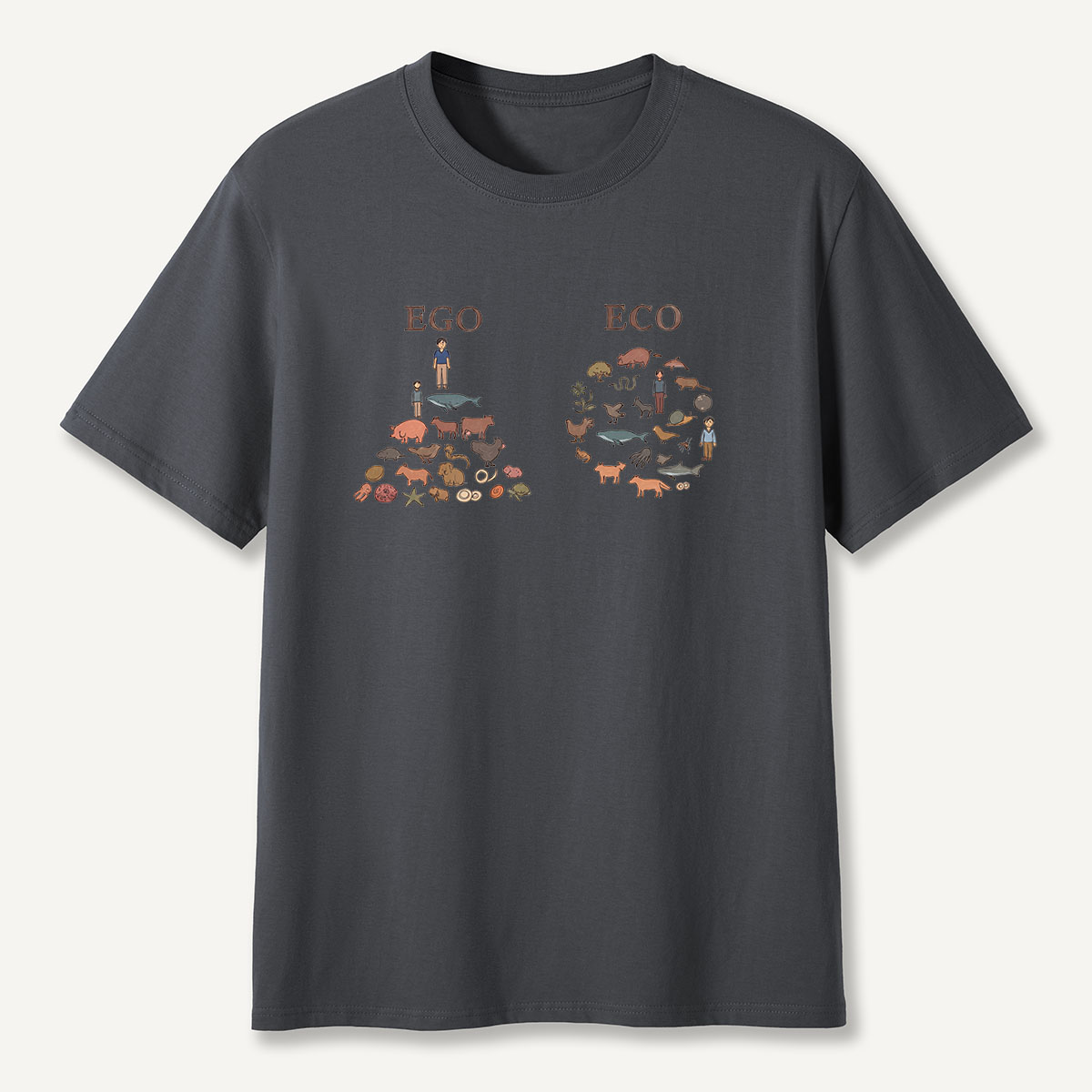 MDCTBYWY26072406 Ego vs Eco T-Shirt