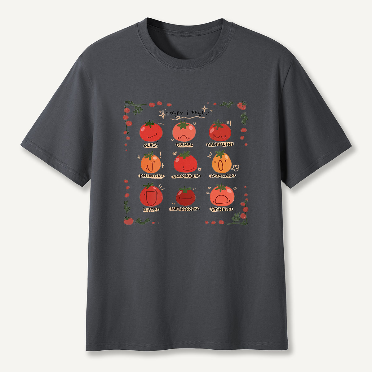 MDCTBYWY26072409 Today I Feel... A Tomato Mood Journal T-Shirt