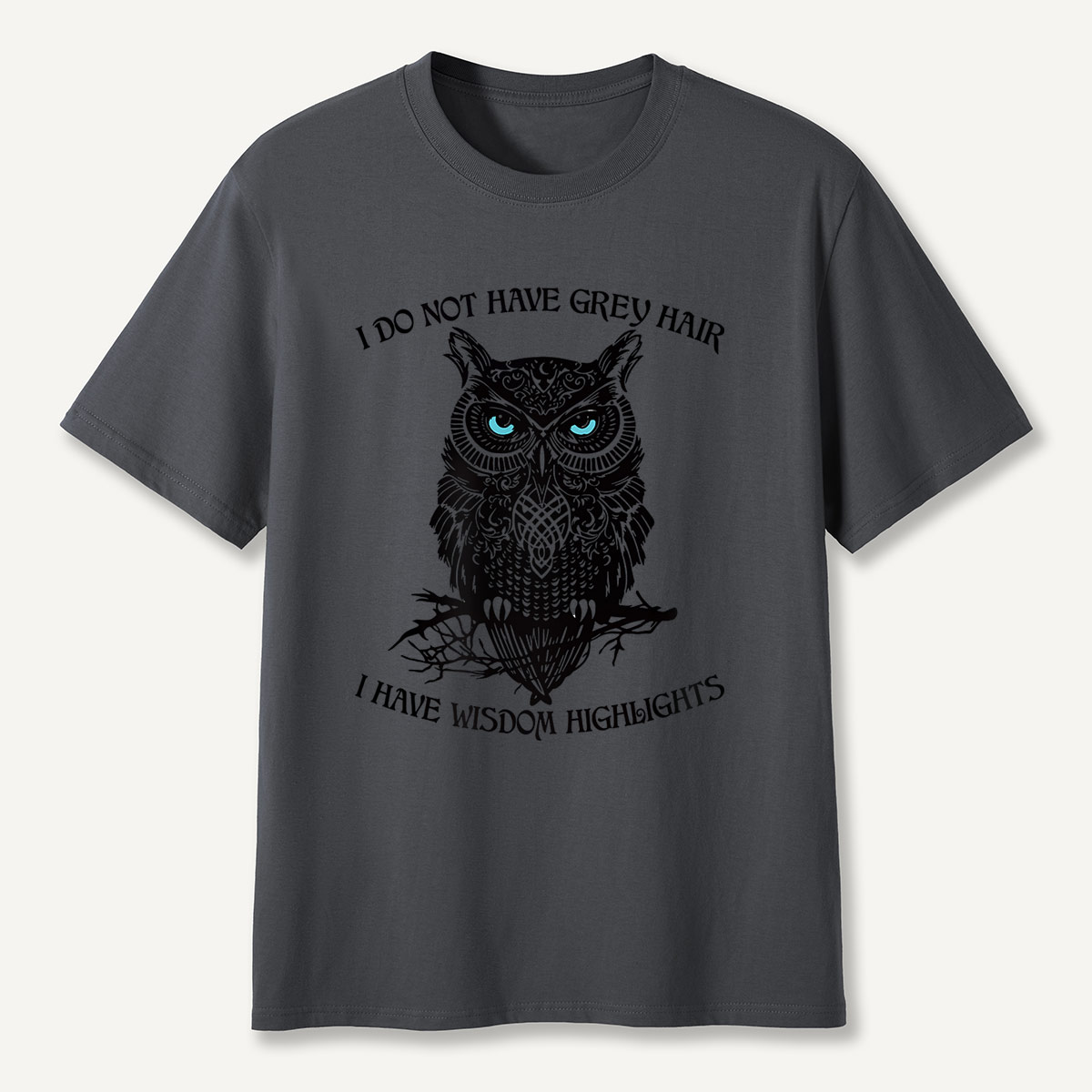 Tribal Blue-Eyed Owl T-Shirt