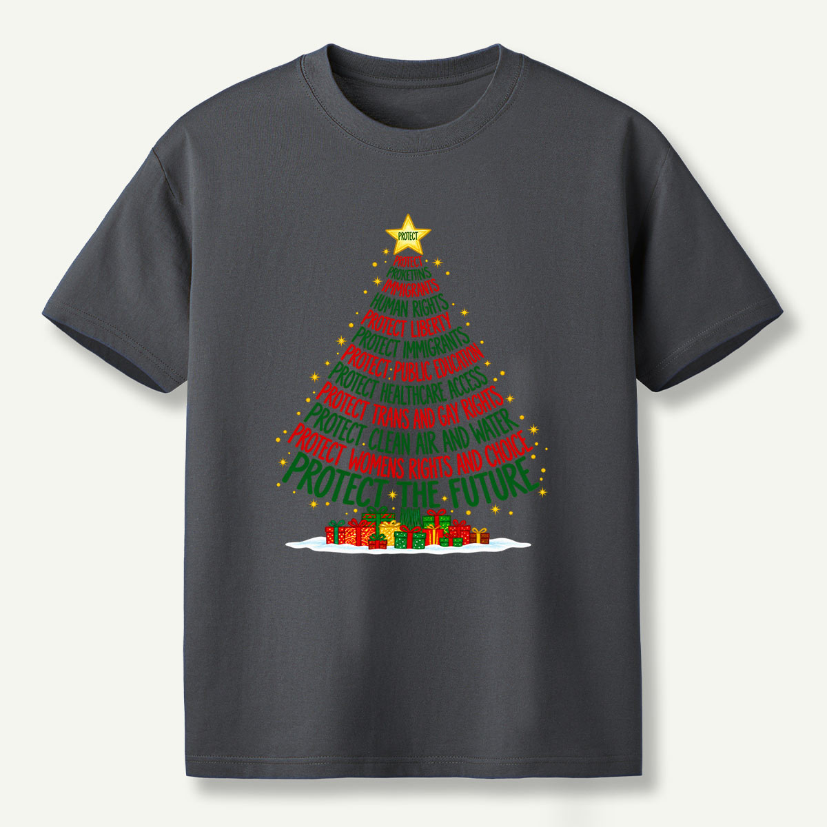 Protect The Future Christmas Tree T-Shirt