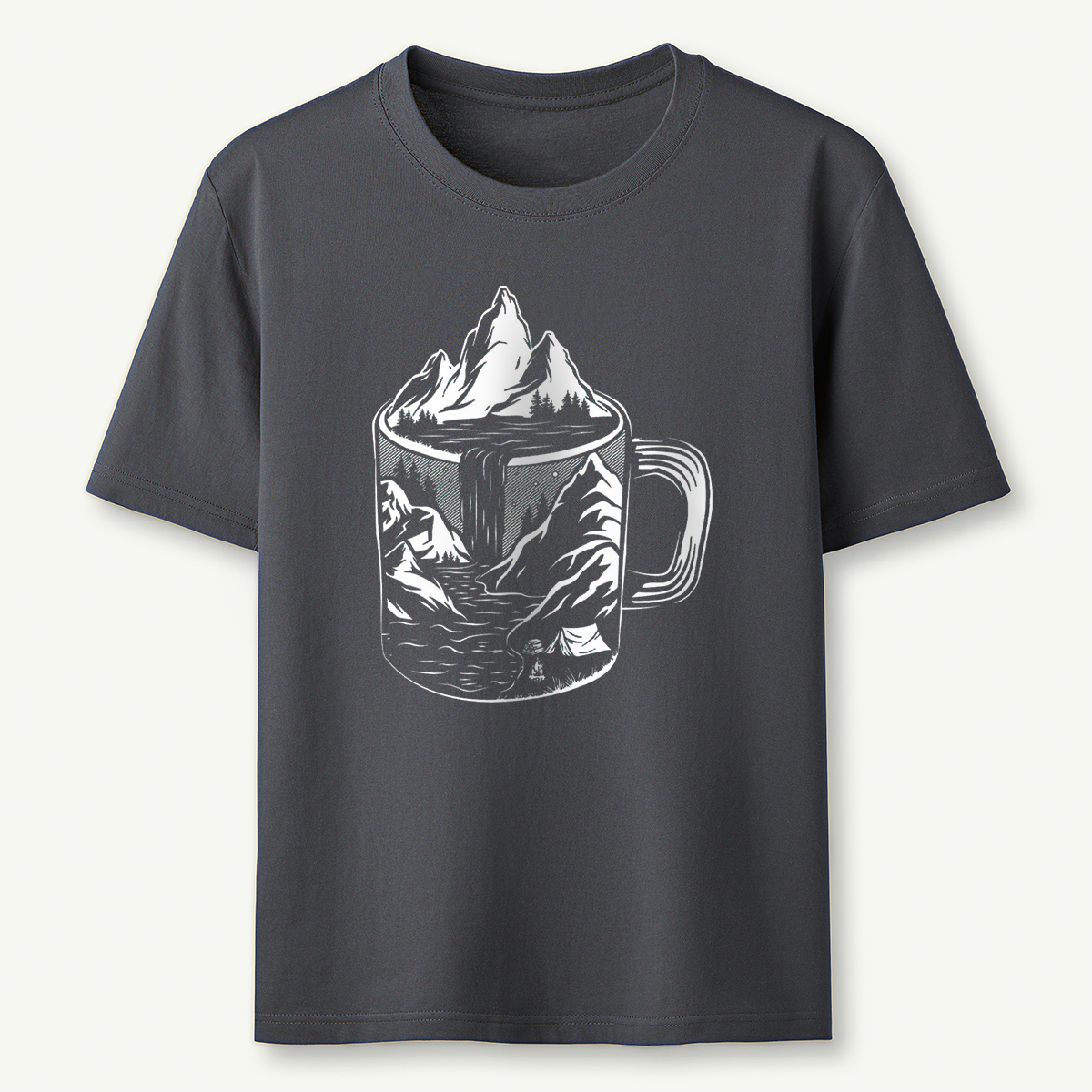 Coffee Mountain Scene T‑Shirt