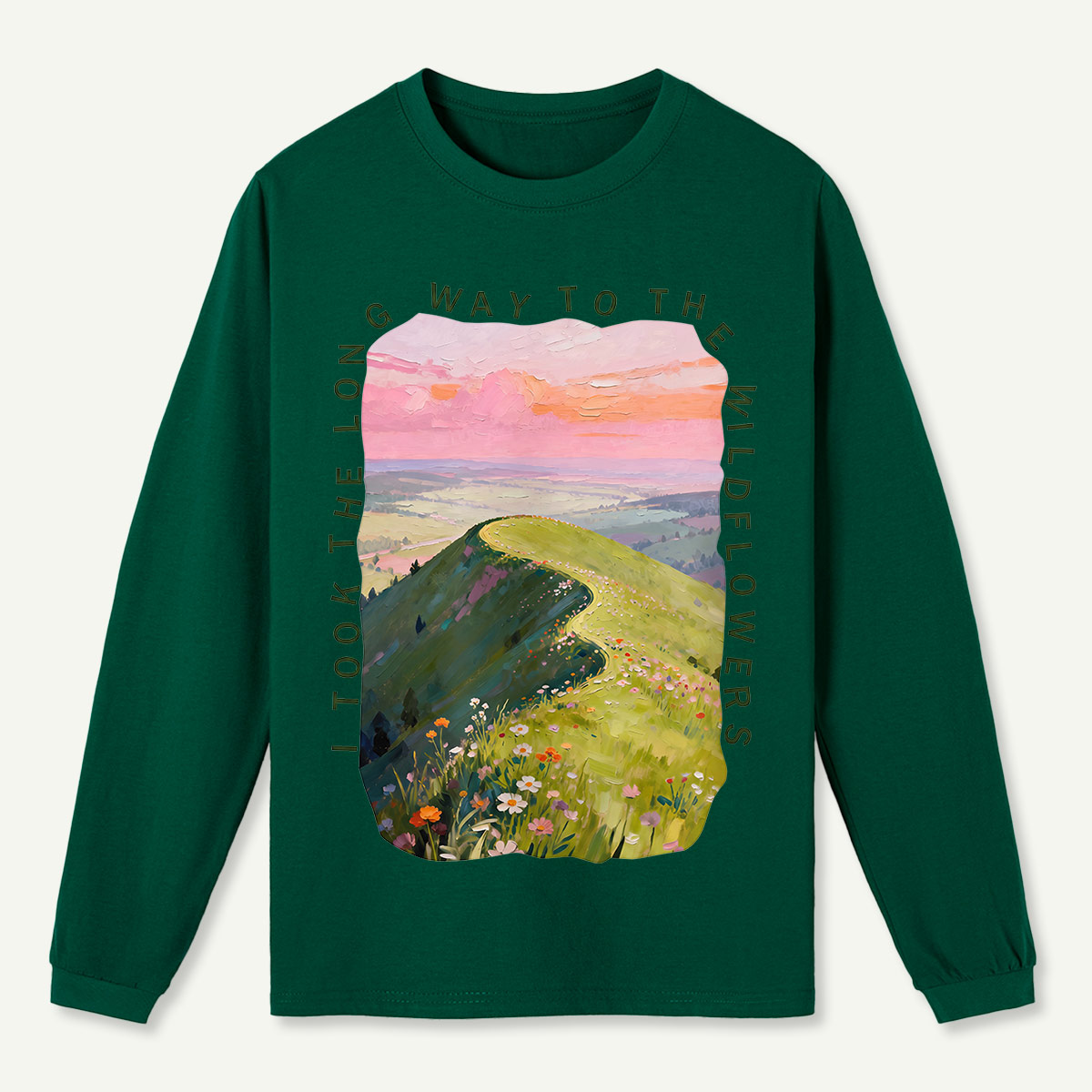 Dusk Hills Art Long Sleeve T-Shirt
