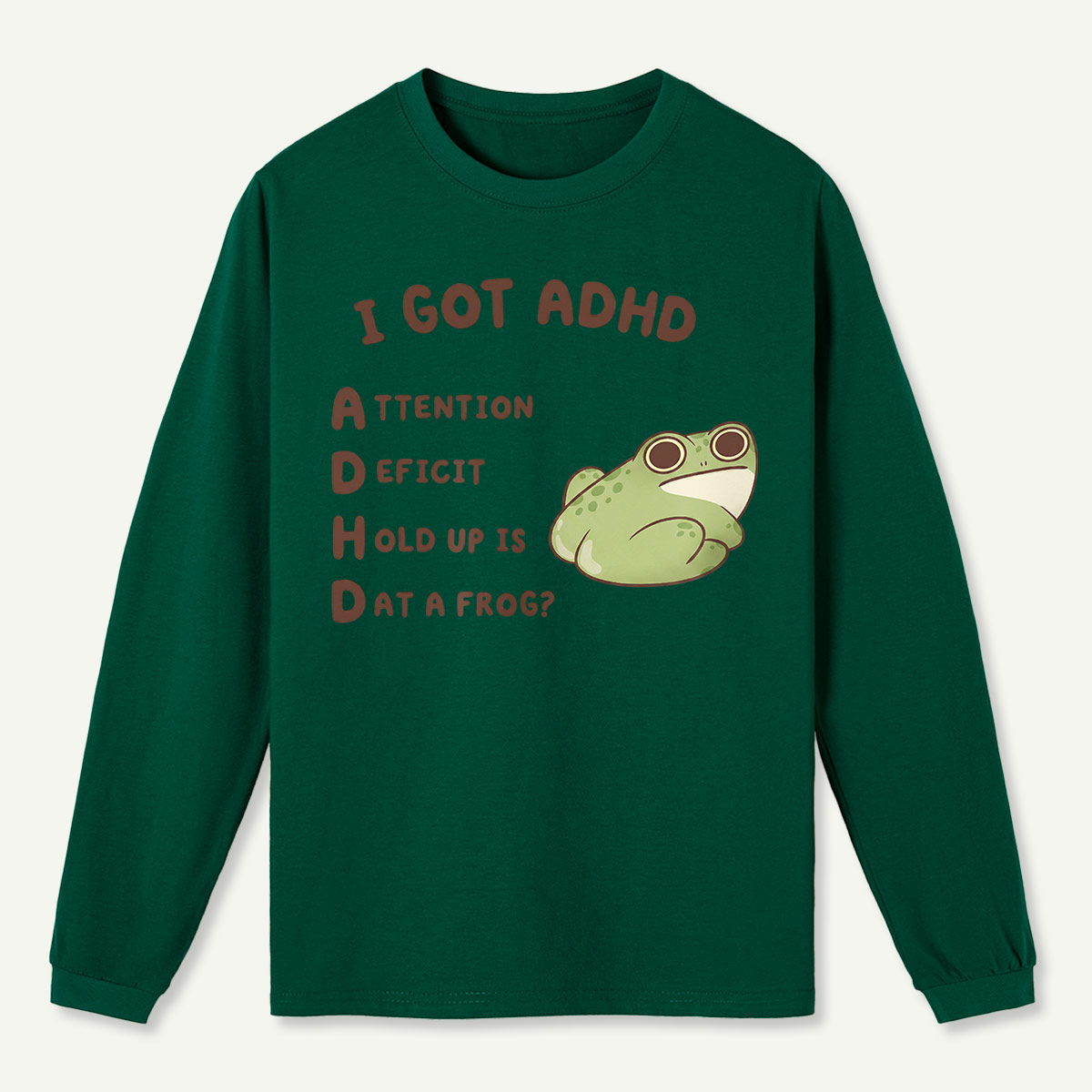 Cartoon Frog Long Sleeve T-Shirt