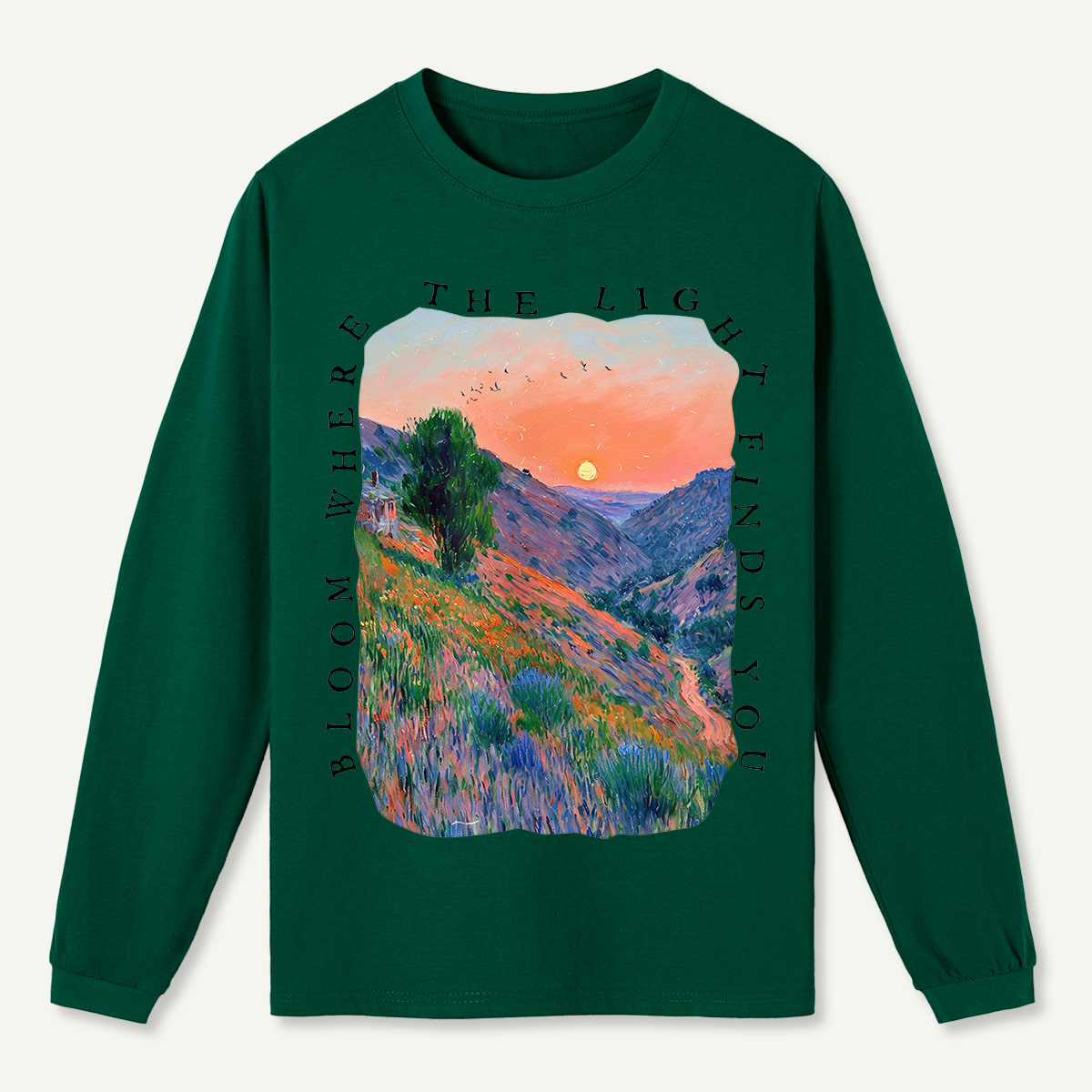 Dusk Hills Art Long Sleeve T-Shirt