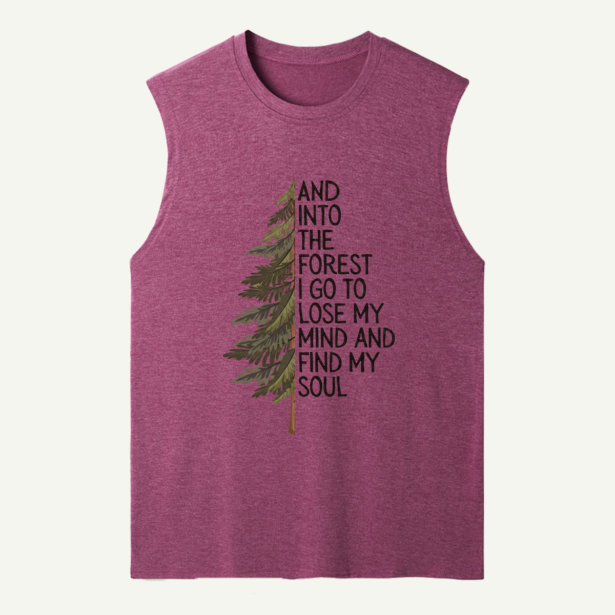 Into the Forest Tree Quote Tank Top