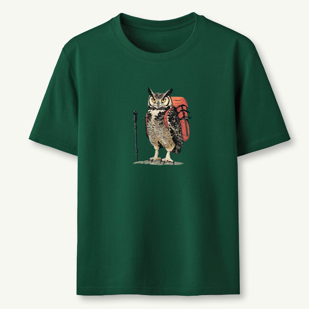 Great Horned Owl Backpacker T-Shirt